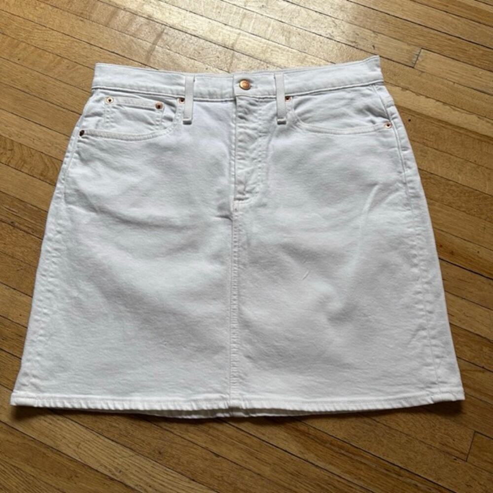 J.Crew White Denim Skirt Size 30 Classic Spring Summer